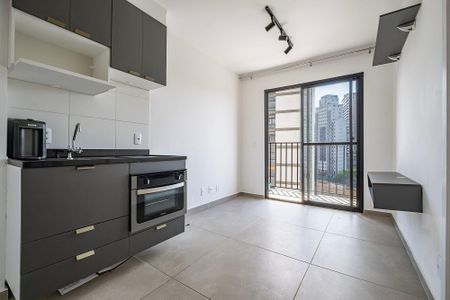 Sala/Cozinha de apartamento para alugar com 1 quarto, 27m² em Pinheiros, São Paulo