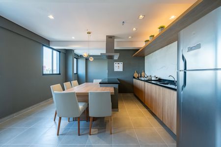 Studio à venda com 40m², 2 quartos e 1 vagaÁrea comum - Espaço gourmet