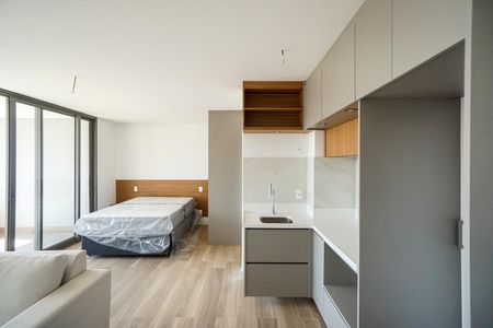 Cozinha de kitnet/studio para alugar com 1 quarto, 42m² em Vila Gomes Cardim, São Paulo
