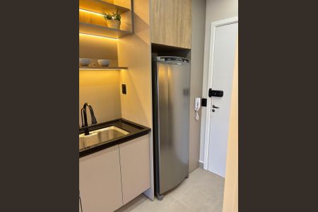 Cozinha de apartamento à venda com 1 quarto, 24m² em Vila Olímpia, São Paulo
