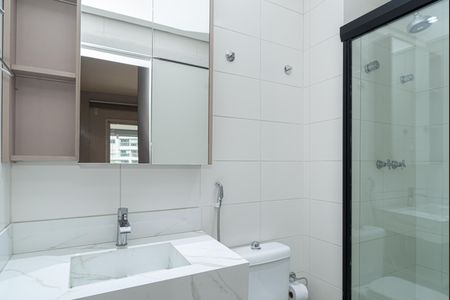 Banheiro da Suíte de apartamento à venda com 1 quarto, 58m² em Cerqueira César, São Paulo