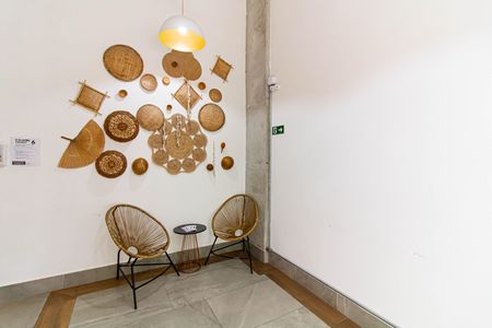Studio para alugar com 29m², 1 quarto e sem vaga Studio para alugar com 29m², 1 quarto e sem vagaHall de entrada