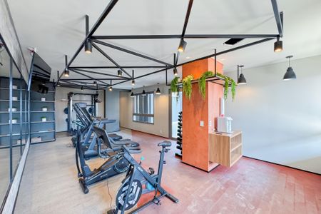 Apartamento para alugar com 22m², 1 quarto e sem vaga Apartamento para alugar com 22m², 1 quarto e sem vagaÁrea comum - Academia