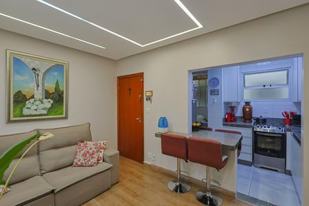 Sala de apartamento à venda com 2 quartos, 56m² em Sagrada Família, Belo Horizonte