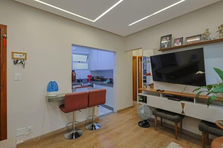 Sala de apartamento à venda com 2 quartos, 56m² em Sagrada Família, Belo Horizonte
