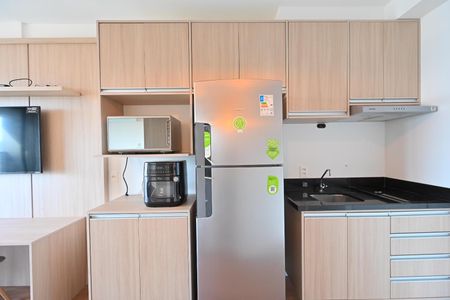 Cozinha de kitnet/studio para alugar com 1 quarto, 25m² em Vila Clementino, São Paulo