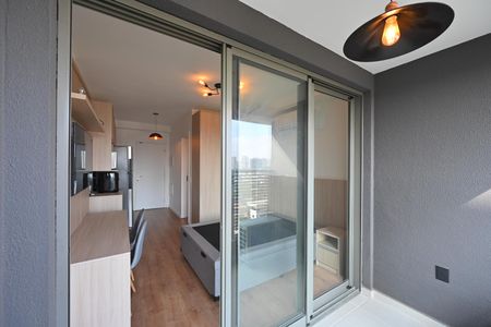 Varanda do Studio de kitnet/studio para alugar com 1 quarto, 25m² em Vila Clementino, São Paulo