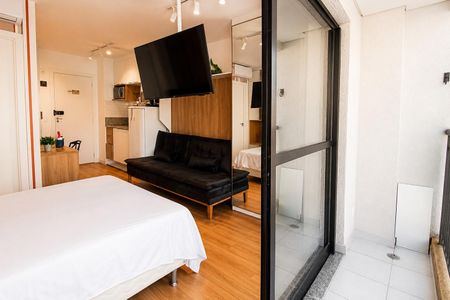 Studio para alugar com 25m², 1 quarto e sem vagaVaranda