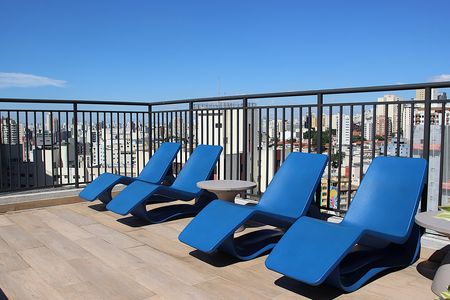 Studio para alugar com 25m², 1 quarto e sem vagaTerraço - Banheira