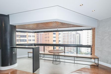 Varanda da Sala de apartamento à venda com 4 quartos, 190m² em Indianópolis, São Paulo