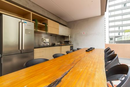 Studio para alugar com 26m², 1 quarto e sem vaga Studio para alugar com 26m², 1 quarto e sem vagaÁrea comum - Churrasqueira