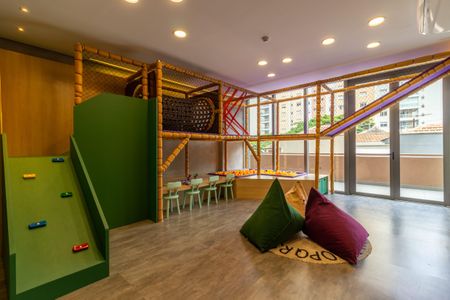 Studio para alugar com 26m², 1 quarto e sem vaga Studio para alugar com 26m², 1 quarto e sem vagaÁrea comum - Briqnuedoteca