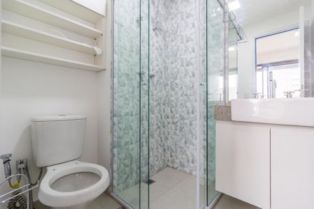 Studio para alugar com 26m², 1 quarto e sem vaga Studio para alugar com 26m², 1 quarto e sem vagaBanheiro