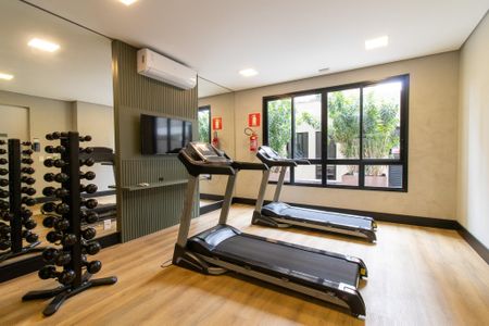 Apartamento para alugar com 48m², 1 quarto e 2 vagasÁrea comum - Academia