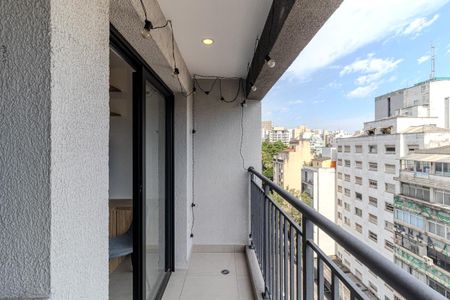 Varanda de kitnet/studio à venda com 1 quarto, 27m² em Vila Buarque, São Paulo