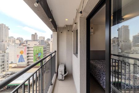 Varanda de kitnet/studio à venda com 1 quarto, 27m² em Vila Buarque, São Paulo