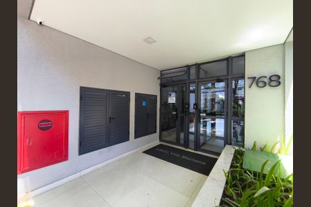 Studio para alugar com 23m², 1 quarto e sem vagaFachada + Plaquinha