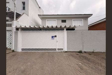 Fachada + plaquinha: YSQQ-186 de casa à venda com 3 quartos, 149m² em Vila Scarpelli, Santo André