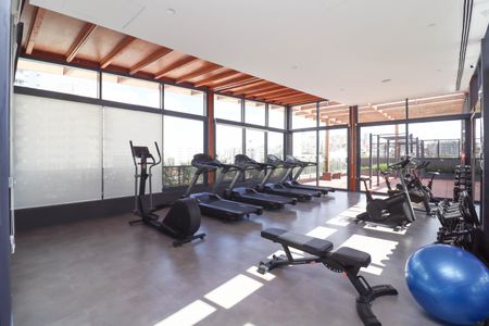 Studio para alugar com 36m², 1 quarto e 1 vaga Studio para alugar com 36m², 1 quarto e 1 vagaAcademia