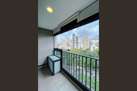 Studio para alugar com 25m², 1 quarto e sem vagaVaranda