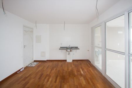 Sala/Cozinha de apartamento para alugar com 3 quartos, 82m² em Santo Amaro, São Paulo