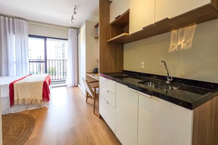 Cozinha de kitnet/studio à venda com 1 quarto, 23m² em Vila Mariana, São Paulo