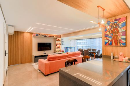 Sala de apartamento à venda com 3 quartos, 125m² em Jardim das Acacias, São Paulo