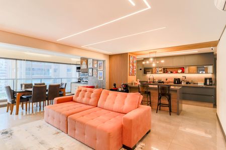 Sala de apartamento à venda com 3 quartos, 125m² em Jardim das Acacias, São Paulo