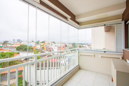 Varanda da sala de apartamento à venda com 2 quartos, 61m² em Vila Apiai, Santo André