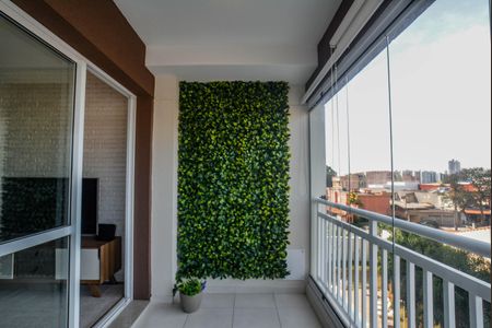 Varanda da Sala de apartamento à venda com 2 quartos, 61m² em Vila Apiai, Santo André
