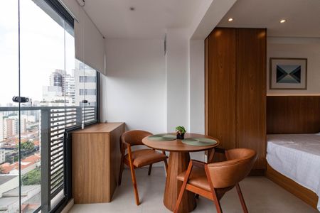 Varanda de kitnet/studio à venda com 1 quarto, 27m² em Pompeia, São Paulo