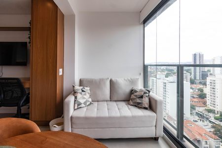 Varanda de kitnet/studio à venda com 1 quarto, 27m² em Pompeia, São Paulo