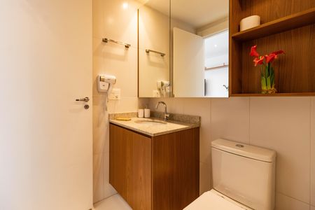 Studio para alugar com 27m², 1 quarto e sem vaga Studio para alugar com 27m², 1 quarto e sem vagaBanheiro