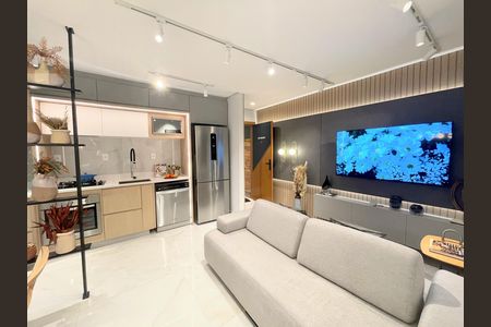 Sala de apartamento à venda com 2 quartos, 58m² em Cabral, Contagem
