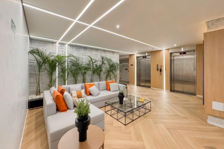 Studio à venda com 23m², 1 quarto e sem vagaHall social