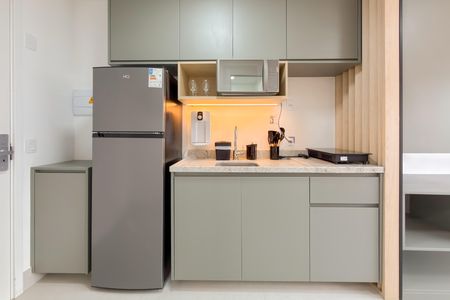 Studio à venda com 23m², 1 quarto e sem vagaCozinha