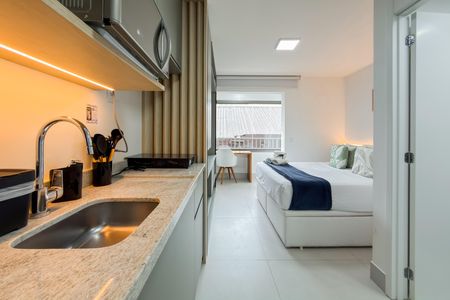 Studio à venda com 23m², 1 quarto e sem vagaCozinha