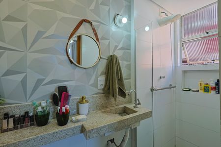 Banheiro da Suíte de apartamento à venda com 3 quartos, 72m² em Padre Eustáquio, Belo Horizonte