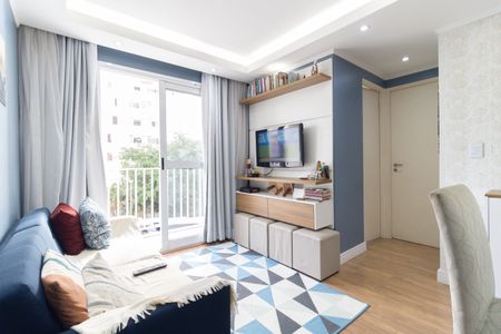 Sala de apartamento para alugar com 2 quartos, 81m² em Taboão, São Paulo