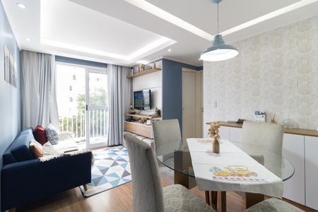 Sala de apartamento para alugar com 2 quartos, 81m² em Taboão, São Paulo