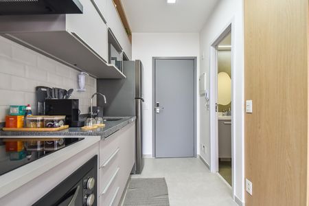 Cozinha de kitnet/studio à venda com 1 quarto, 27m² em Chácara Klabin, São Paulo