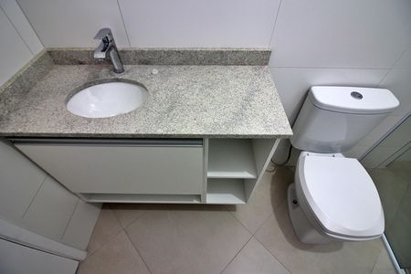 Apartamento para alugar com 37m², 1 quarto e sem vagaBanheiro da Suíte