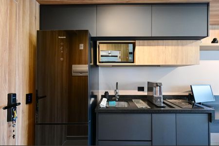 Studio à venda com 26m², 1 quarto e sem vagaCozinha