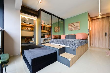 Studio à venda com 26m², 1 quarto e sem vagaSala/Quarto