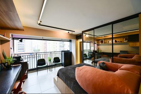 Sala/Quarto de kitnet/studio à venda com 1 quarto, 26m² em Mirandópolis, São Paulo