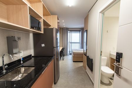 Studio para alugar com 28m², 1 quarto e sem vaga Studio para alugar com 28m², 1 quarto e sem vagaCozinha