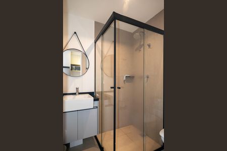 Studio para alugar com 22m², 1 quarto e sem vaga Studio para alugar com 22m², 1 quarto e sem vagaBanheiro social