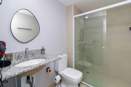 Studio para alugar com 27m², 0 quarto e sem vaga Studio para alugar com 27m², 0 quarto e sem vagaBanheiro