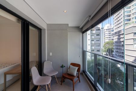 Studio para alugar com 30m², 1 quarto e sem vagaVaranda