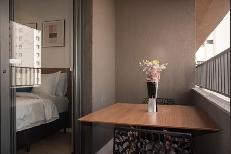 Studio para alugar com 23m², 1 quarto e sem vagaVaranda